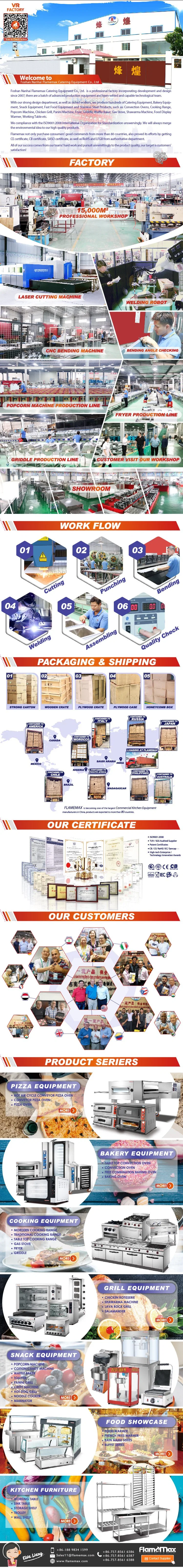 2-Head Waffle Baker for Commercial Kitchen Equipment (HWB-2)