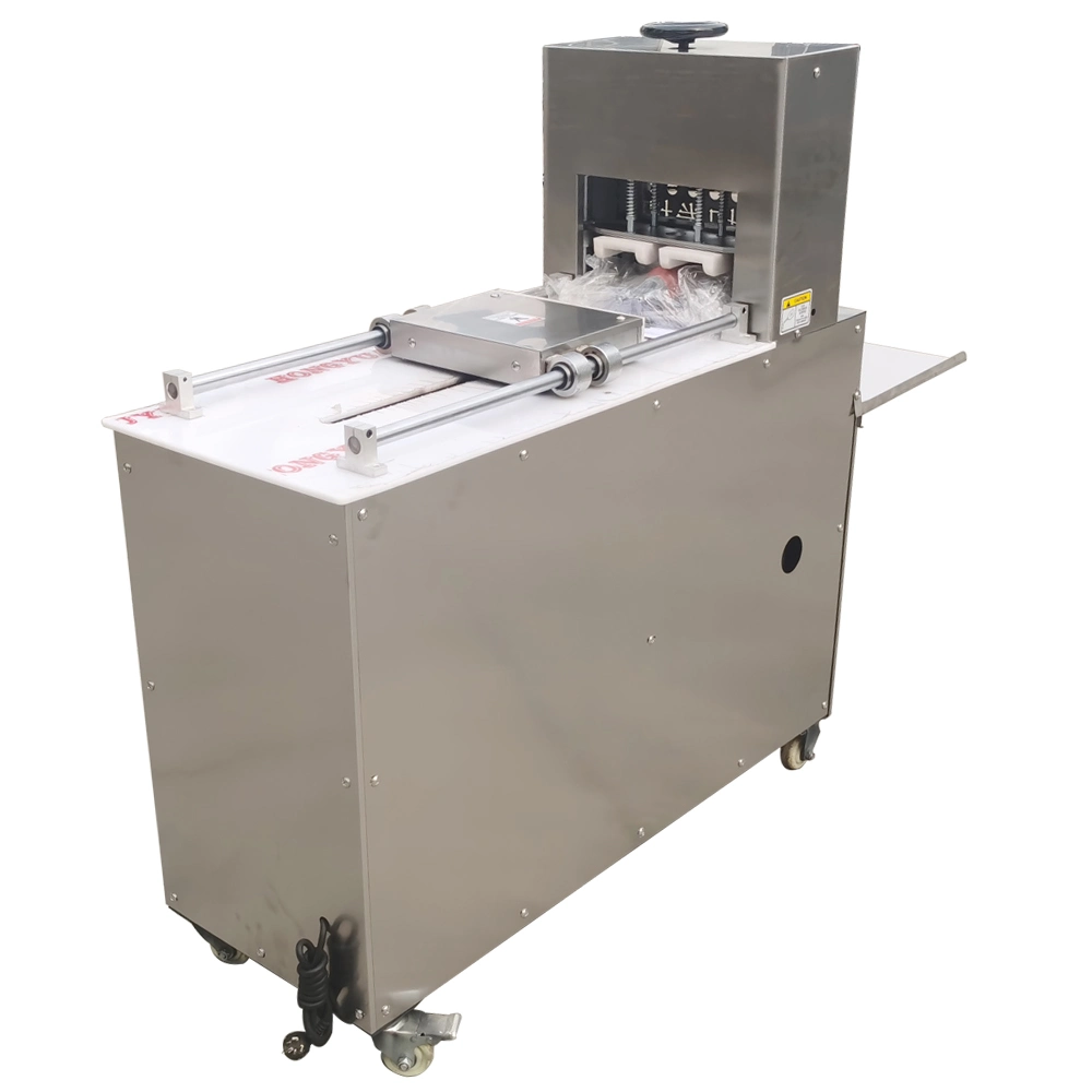 (QH900 2-rolls) 2.2kw Automatic Meat Cutting Machine Frozen Pork Beef Slicer Kitchen Appliance Restaurant Commercial 70-100 Kg/H