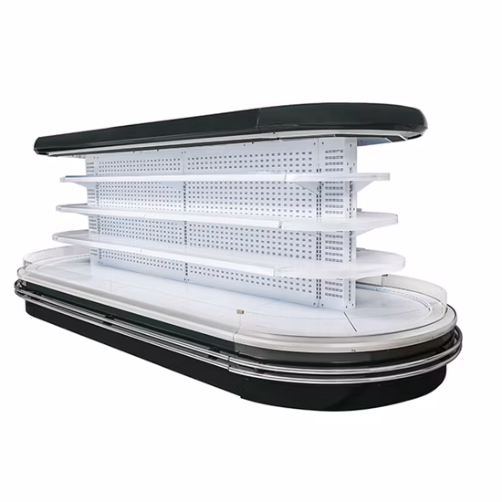 Expositor de bebidas/frutas y verduras Congelador Supermercado Equipo de refrigeración comercial Preservación de verduras